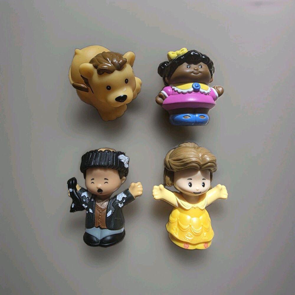Fisher-Price Little People Lot 4 Pcs Mixed Figures Princess Lion Marv Home Alone